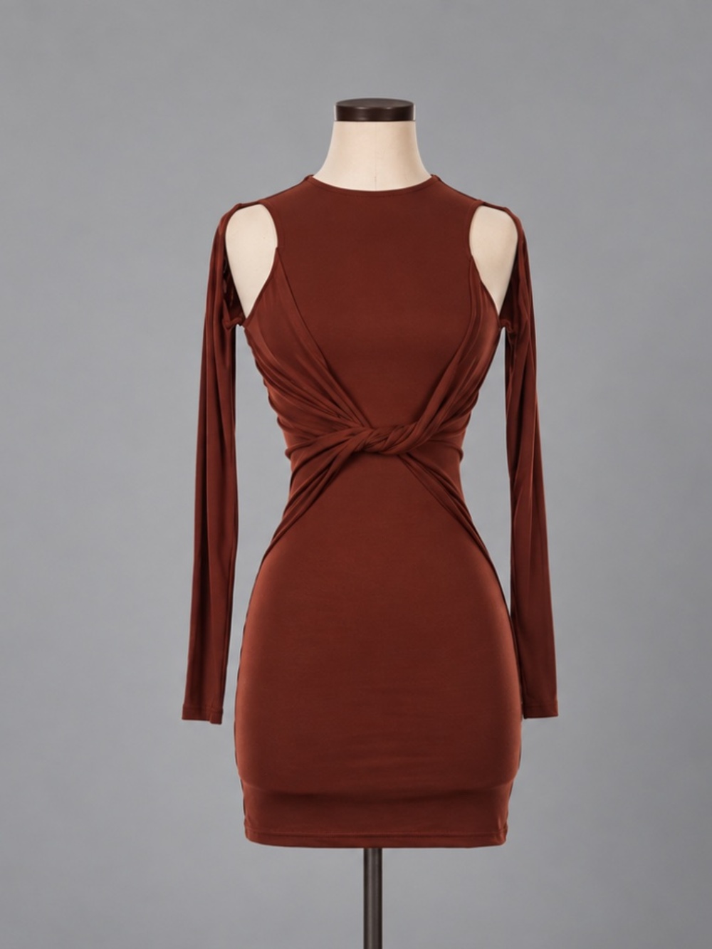Superdown Cutout Twist Front Mini Dress – Size XXS